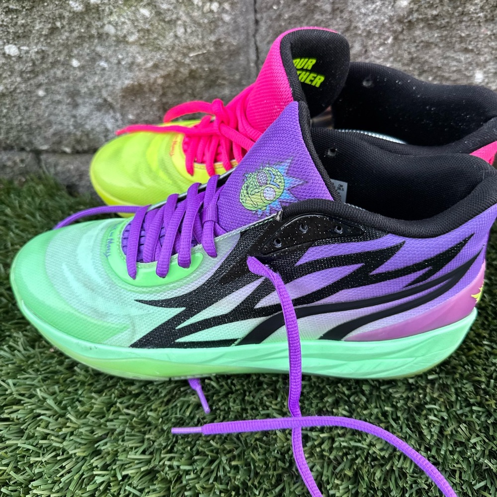 Puma LaMelo Ball MB.02 Rick & Morty Adventures Size 10.5 Shoes Sneakers
